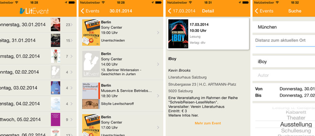 LitEvent - App - Website - Wirth & Horn Informationssysteme