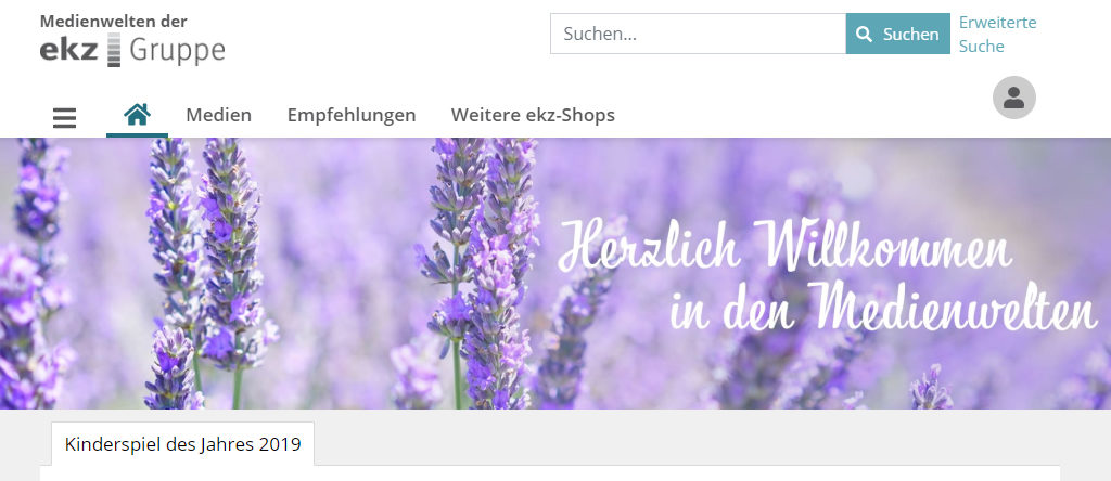 ekz: Relaunch Medienwelten Shop