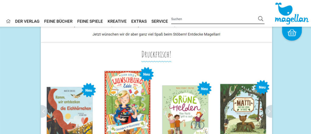 Magellan Verlag: Relaunch